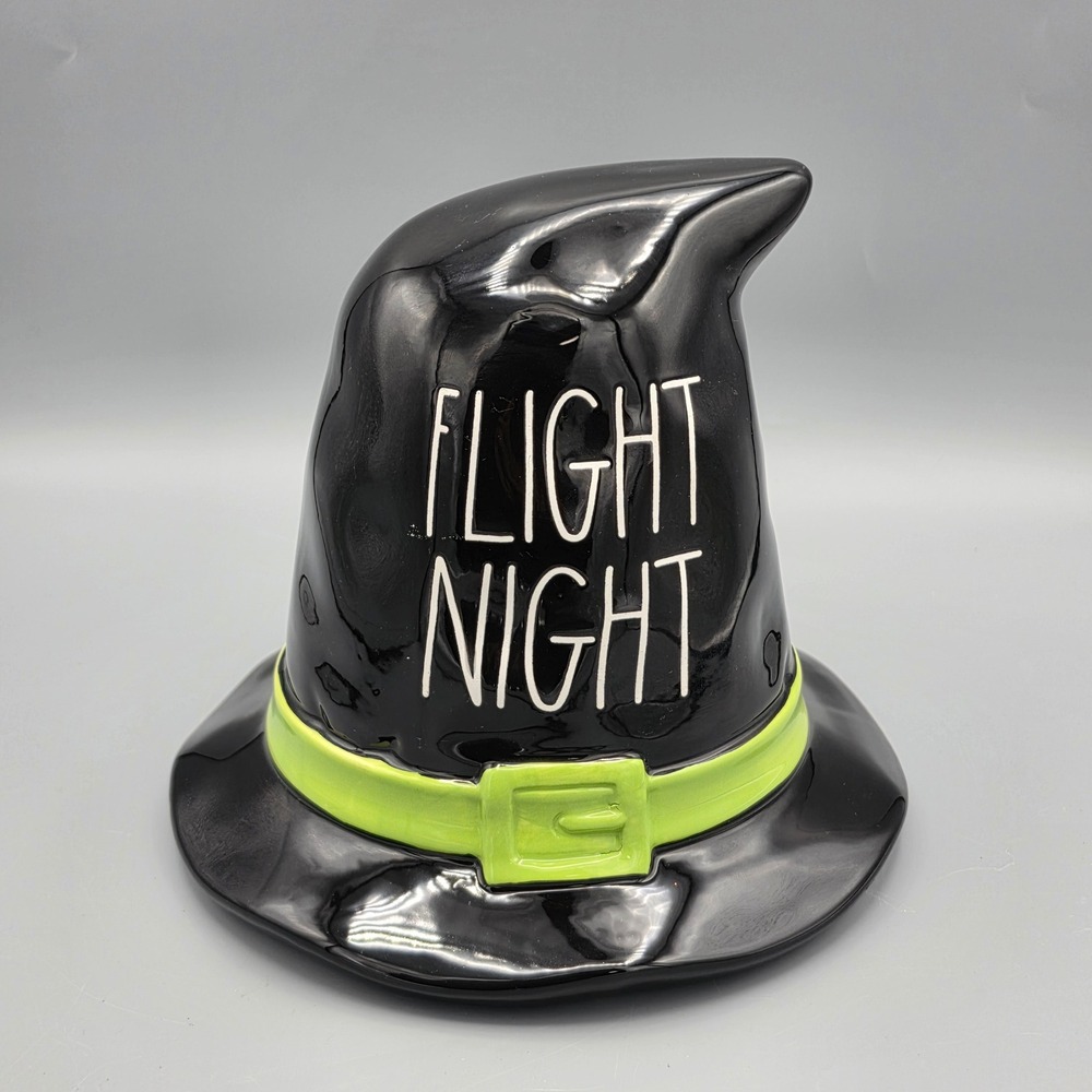 Rae Dunn Decor Black Flight Night Witch Hat Halloween Farmhouse Spooky